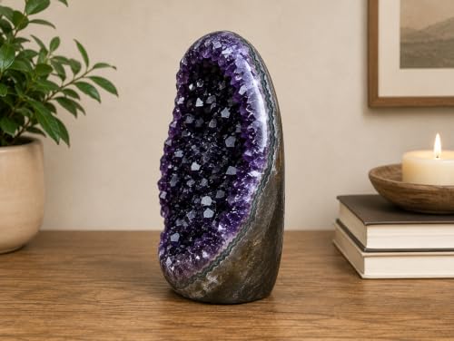 Image of Extreme Rocks & Fossils Superior Best Amethyst Cluster (Deep Purple Amethyst, Unique Specimens 8 to 10 lbs)