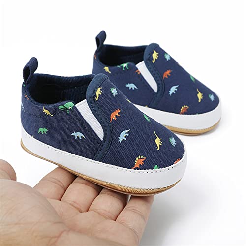 Baby Shoes Toddler Walking Infant Toddler Shoes Boys Girls Baby Shoes Soft Sole Slip On Shoes Baby (Blue, 5 Infant)3