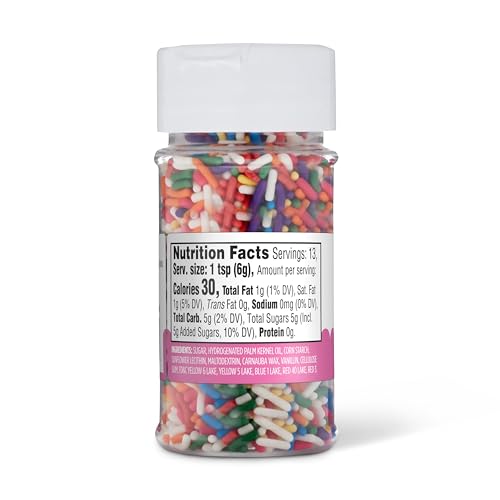 Image of Amazon Grocery, Rainbow Sprinkles, 2.75 Oz