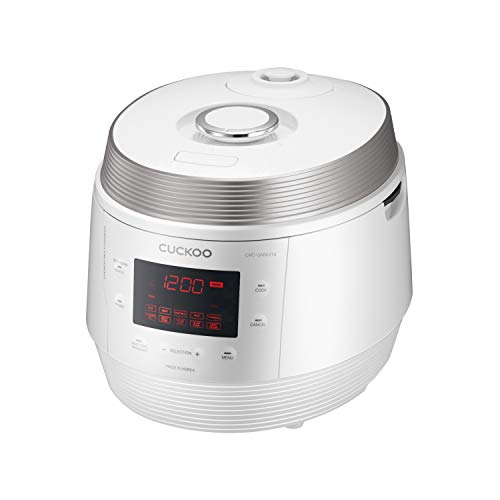 CUCKOO CMC-QAB501SW | 5QT. Standard 8-in-1 Electric Pressure Cooker | 10 Menu Options: Slow Cooker, Sauté, Steamer, Yogurt, Soup Maker & More, Made in Korea | White/Silver