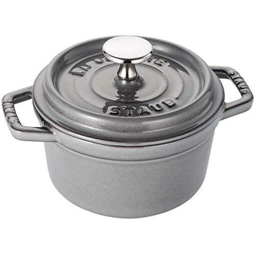 Staub Cacerola/Cocotte De Hierro Fundido, 14 Cm De Diámetro, 0,8 L, Gris Grafito