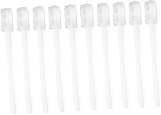 Healvian 10 Pçs Escova De Dentes Do Bebê Treinamento Escova De Dentes Escova De Dentes De Silicone Macio Escova De Dentes Macia Do Bebê Escova De Dentes De Silicone Do Bebê Escova De Dedo