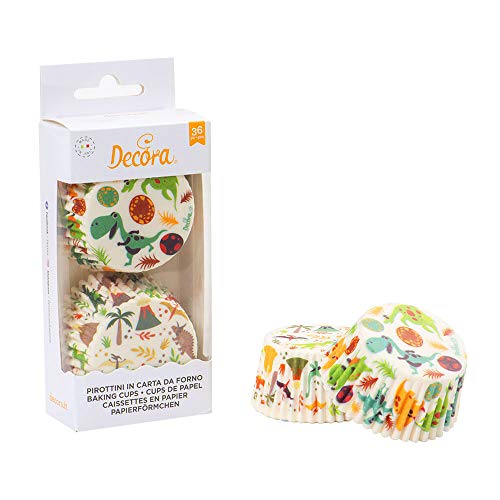 0339830 Decorative Paper Moulds DINOSAURIER 50 x 32 mm Pack of 36