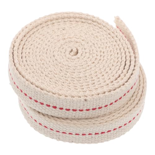 BCOATH 2rolls Flat Cotton Wick for Oil Lamps Pure Cotton Replacement for Kerosene Lanterns for Outdoor Camping Vintage Oil Lamp Use