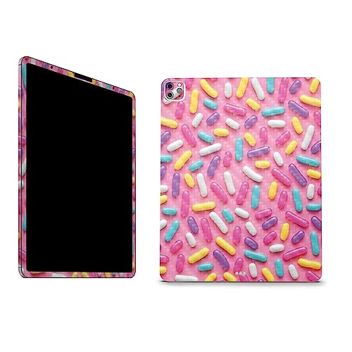 Image of MightySkins Carbon Fiber Skin Compatible with Apple iPad Pro 12.9 inch M2 6th Gen (2022) Full Wrap Kit - Sprinkles | Protective, Durable Textured Carbon Fiber Finish | Easy to Apply | Made in The USA