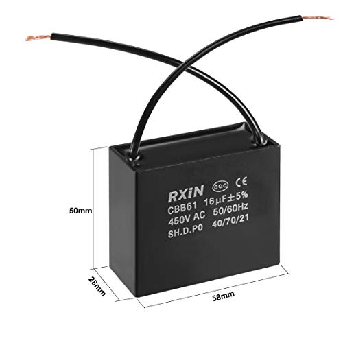 Sourcing Map CBB61 Run condensatore 16UF 450 V AC