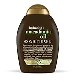 OGX Conditioner Hydrating Macadamia Oil (1) 13 Ounce Bottle Hydrating and Nourishing Conditioner with Macadamia, Paraben Free Sustainable Ingredients; Awaken Your Senses
