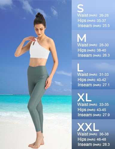 Image of Ubestyle UPF 50+ High Waist Women's Swim Pants Swim Leggings Swimming Tights Rash Guard Pants Sun Protective