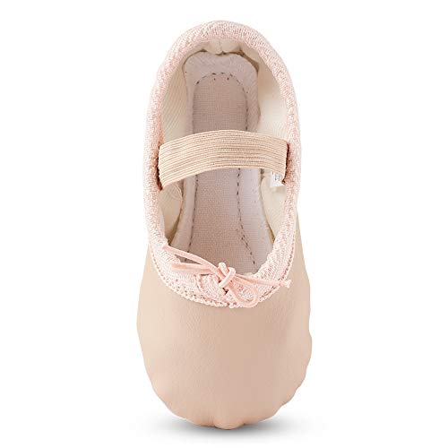 Toddler Ballet Shoes for Girls Baby Ballet Slippers Leather Full Sole Women Ballerina Dance Shoes4