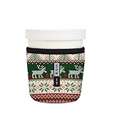Sok It IceCreamSok Insulated Neoprene Cover (Holiday Sweater, Tapered Ice Cream Pints)