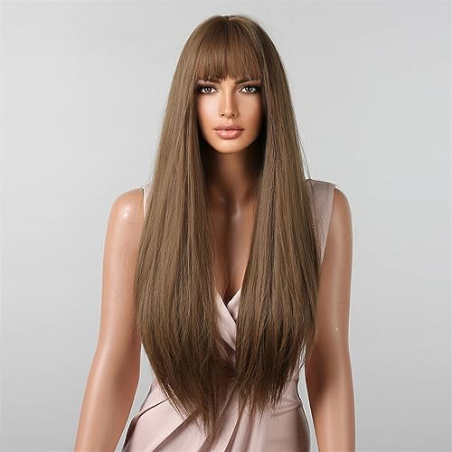 Perruque frange café clair pour changer de tête sans abîmer vos cheveux - 6