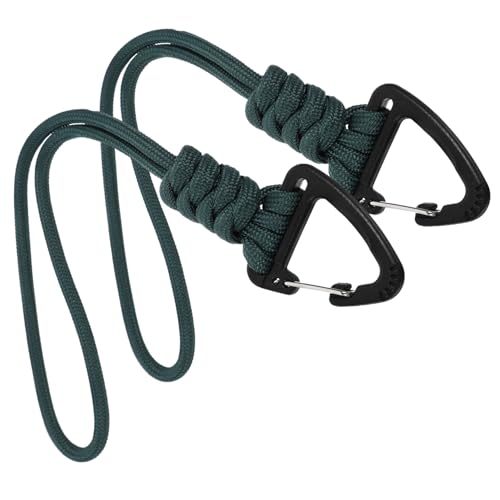 WESIEVYA 2 Stück Paracord Karabiner Schlüsselanhänger