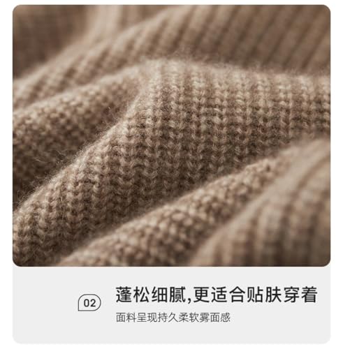 Men Zipper Cardigan Sweater Men's Knitted Half High Collar Zipper Cardigan Thick Warm Long Sleeved Sweater4