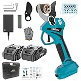 【2025新登場強化版】電動剪定バサミ 剪定バサミ 電動バサミ 18V切断径45mmのコードレス充電式剪定バサミ 2段階開き角度調節可 マキタ18V互換 4000mAh大容量バッテリー付き PSE認証取得済み 切断回数と残量表示ディスプレー ブラシレスモーター搭載切れ味良い 日本語取扱説明書付き 人気 2025年新モデル 剪定鋏