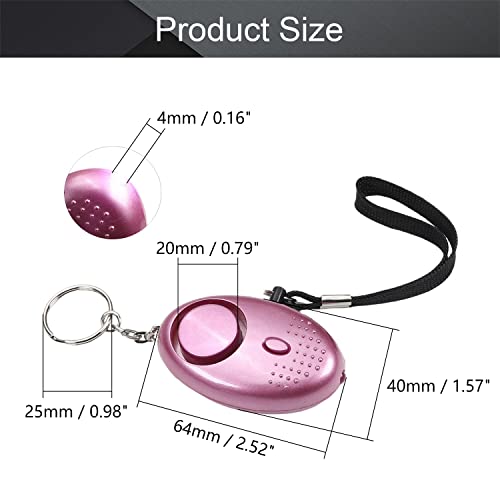 Alarme pessoal Othmro prata 120 db ABS com alarme de segurança leve para mulheres, homens, crianças,