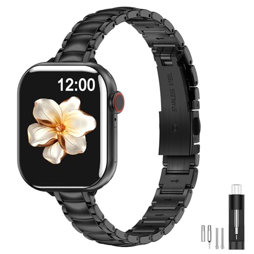 Bracelet Apple Watch trop large ? Découvrez la version fine en acier inoxydable MioHHR