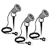 Produktbild 3x CLE NAUTILUS LED Erdspießstrahler GU10 230V max. 25W mit Kabel u. Schukostecker