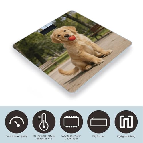 Báscula Digital para Baño con Diseño Golden Retriever miniatura 3