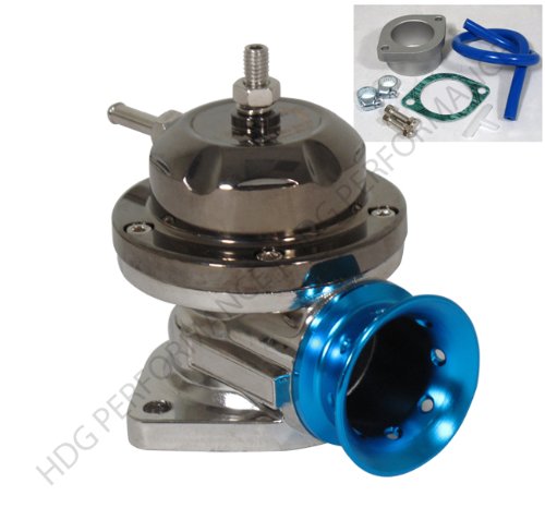 Universal Blue Type-rs Adjustable Billet 25psi Turbo Aluminum BOV Blow Off Valve