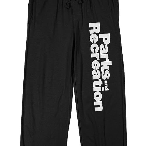 Bioworld Parks & Recreation Logo Men's Black Sleep Pajama Pants2