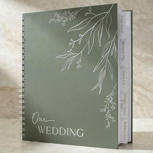 Beautiful Minimalistic Wedding Planner Book and Organizer - Enhance Excitement