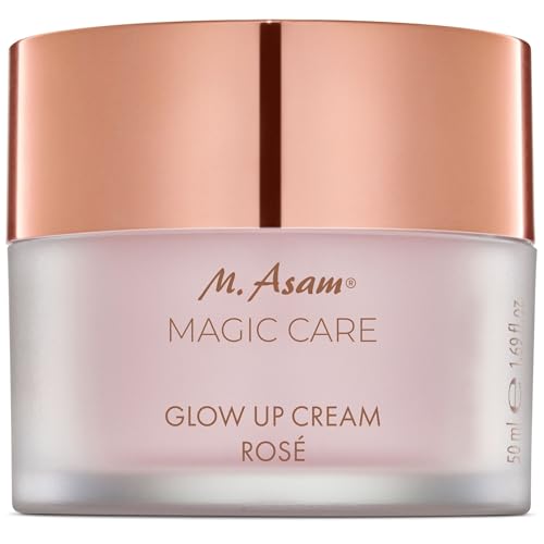 M. Asam MAGIC CARE Glow Up Cream Rosé (50ml) Glow Creme Gesicht mit Sofort Leuchtkraft Tagescreme für Frischen Rosigen Teint Feuchtigkeitsspendende Gesichtscreme
