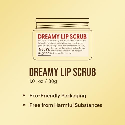 Nourishing Lip Scrub - Infused with Coconut Oil, Olive Fruit Oil, and Jojoba Seed Oil, 1.05oz - Exfoliate, Hydrate, and Glow for Luscious Lips - Image 7