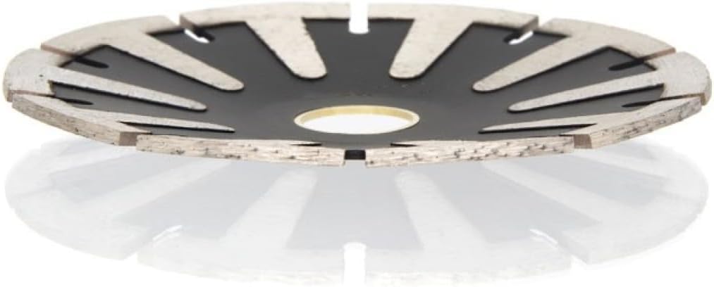 Diamentowe tarcze tnące do szlifierki kątowej， 1 sztuka 125mm zakrzywiona tarcza diamentowa do granitu i betonu, tarcza tnąca 5" w kształcie łuku, do cięcia na sucho i mokro, zęby ochronne T