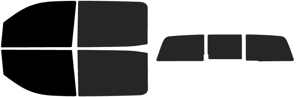 The Tint Effect Precut Window Tint Kit Compatible with Chevrolet Silverado 2500 3500 HD Crew Cab (2015-2019) (Full Truck 5% Front / 15% Rear and 3 piece Slider) Automotive Film