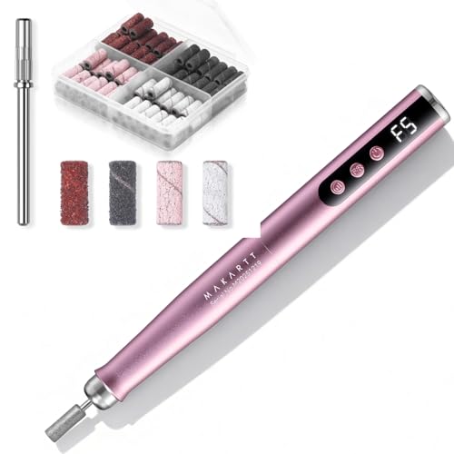 Makartt Nail Drill Bits Sanding Bands for Nail Drill Bundle with Pen-Shaped Rechargeable Nail Drill for Beginners image 5
