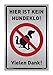 Produktbild Schild Hier ist kein Hundeklo! | Silber gebürstet, edle Optik | stabiles Alu Schild mit UV-Schutz 20 x 30 cm | Hundehaufen, Hundetoilette | Dreifke®