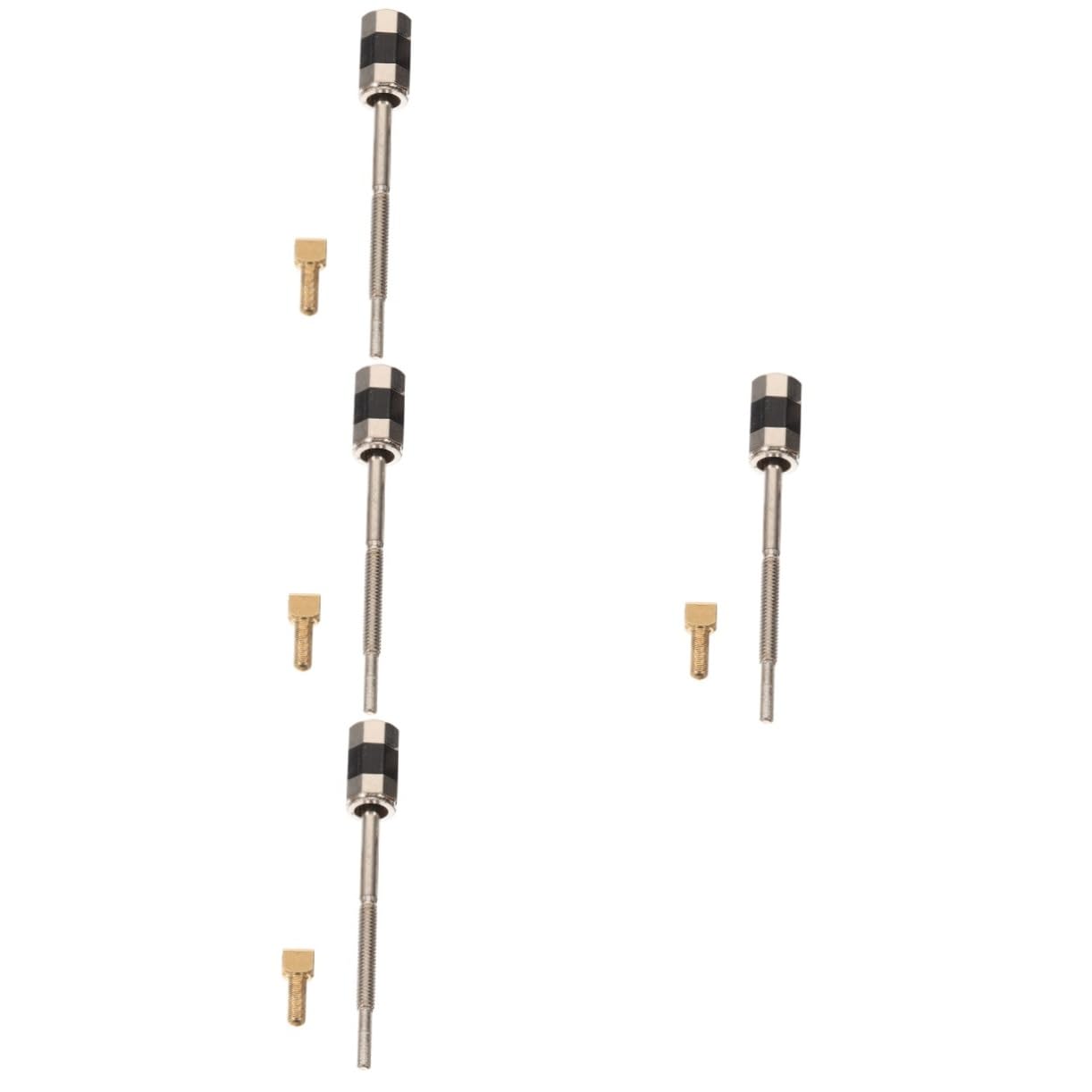 Vaguelly 4pcs Violin Bow Screws Violin Replacement Tool Viola Bow Part Violin Parts Student Violin Bow Frog Viola Parts Violin Bow Frog Accessory Practical Violin Bow Frog Screw Metal