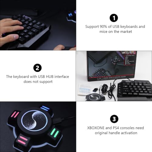 Convertisseur CRAFTHROU clavier souris en abs noir pour console Switch