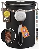 Veken Coffee Canister with Window,Airtig...