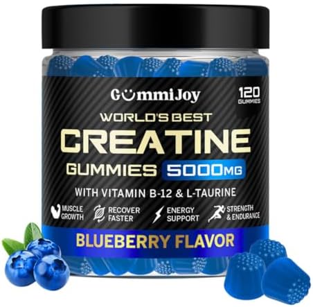 Creatine Gummies 5000mg | 120 Max Strength Muscle Growth | Recove...