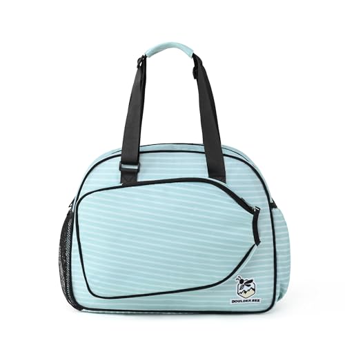 Image of Boulder Bee Pickleball Bags, Premium Pickleball Tote Bag for Girls, Women's Hand /Shoulder Gym Bag w Water Bottle Holder, with Pickleball Racquet /Paddle Holder