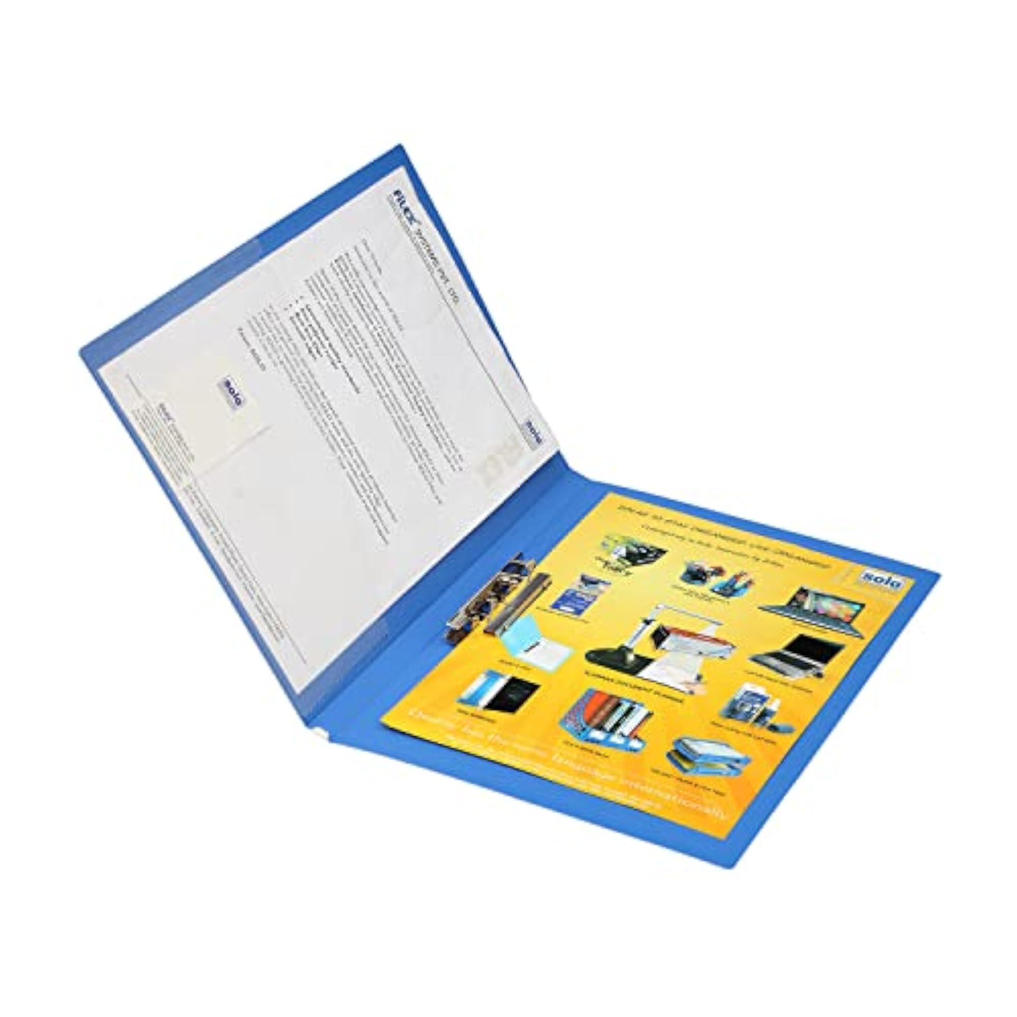 Punchless Adjustable Lever Clip File, Professional Folder