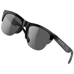 F06 Smart Glasses Open Ear Music&Hands-Free Calling,Bluetooth-Audio Glasses for Men Women, Open Ear Sound with Mic & Speakers, Blue Light Filter&Polarized Lenses for All Smart Devices