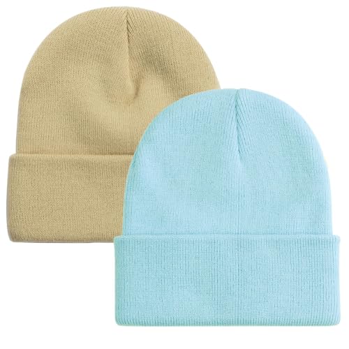 Image of ZOORON Beanie for Men Women Slouchy Winter Beanie Hats Cuffed Skull Caps