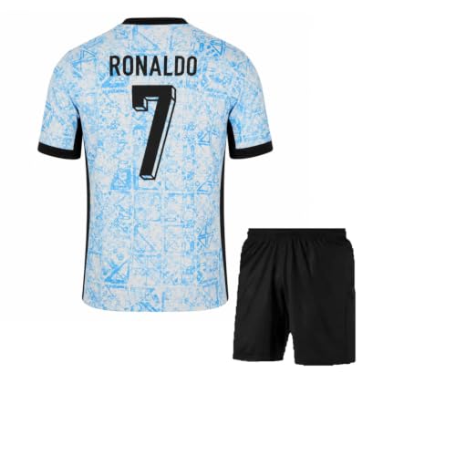 Image of Portugal Jersey Ronaldo 7 Jersey with Shorts for (Kids,Boys,Men)