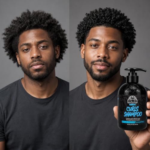 Image of Curls Shampoo 20 oz - Moisturizing Curl Enhancing Shampoo for Men with Curly, Wavy & Textured Hair - Frizz Control, Soft Defined Curls - Sulfate, Paraben & Silicone Free
