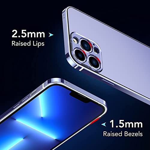 Coque de téléphone en métal anti-rayure avec dos transparent pour protéger l'objectif iPhone 13 Pro - 3