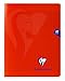 Produktbild Clairefontaine 333751C - Schulheft / Heft Mimesys 17x22 cm, 24 Blatt 90g, französische Lineatur, Einband aus PP, Rot, 1 Stück