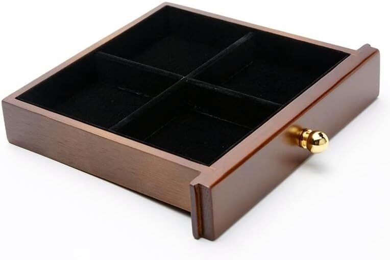 Joyero de madera con cerradura de combinación, almacenamiento de madera maciza de alta calidad para joyas, collares y relojes, ideal para mujeres y niñas