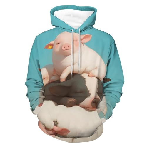 Sweat à capuche mouton cochon vache pour remplacer vos pulls ennuyeux