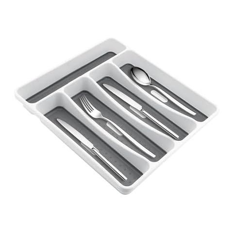 Large Deep Grey Plastic Cutlery Tray Cover
