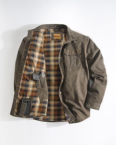 Venado Cotton Suede Concealed Carry Shirt Jacket2