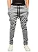 HEMOON Men's Jogging Pants Tracksuit Training Running Trousers Grey M