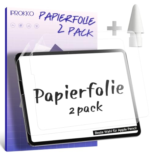 2 Stück Like Paper Folie Kompatibel mit iPad Pro 11 (2022,2021,2020,2018) & iPad Air 5 (2022) & iPad Air 4 Generation 10… – Ansicht 1