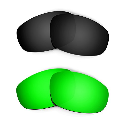 Lentes de recambio Split Jacket verde esmeralda para ciclismo y running bajo sol intenso